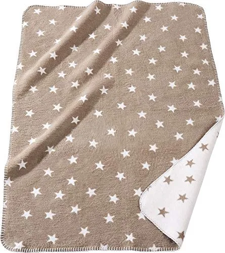 Erwin Müller Kuscheldecke Baumwolle Natur Größe 75x100 cm in beige von Erwin Müller