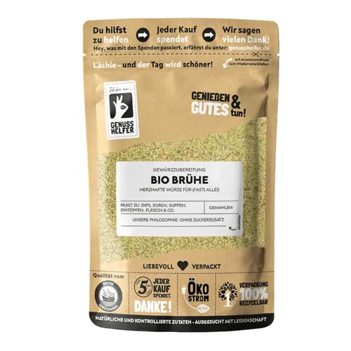 Brühe, Streuwürze BIO, gemahlen Bremer Gewürzhandel, 250g