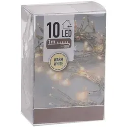 LED Lichterkette 10 warmweiße LEDs, 0,90 m