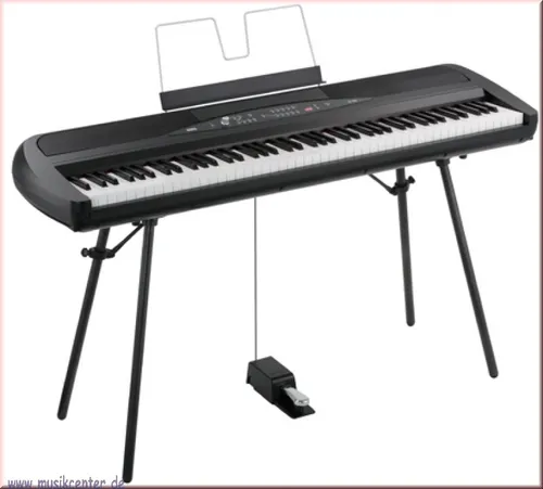 Korg SP-280 BK Digital Piano - Keyboards mit 88 Tasten, natürlich gewichteter Hammermechanik und 120-stimmiger Polyphonie, ideal für Musiker auf jedem Niveau.