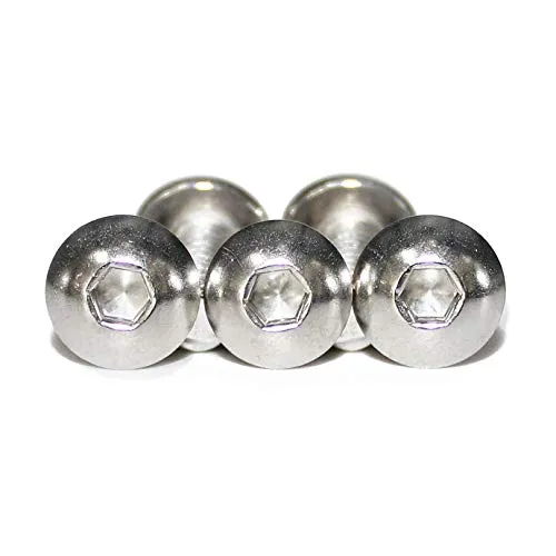 Stück M6 x 12 Flachkopfschrauben mit Innensechskant ISO 7380-1 Edelstahl A2 50