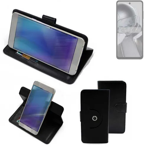 360° Schutzhülle für HMD Pulse Pro Wallet Case Universal schwarz Kunstleder T