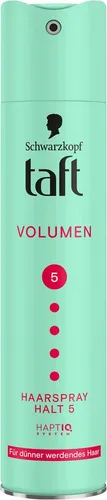 Taft Haarspray Schwarzkopf, Volumen für dünner werdende Haar, 1x 250ml, 1-tlg., Haltegrad 5, HAPTIQ-System