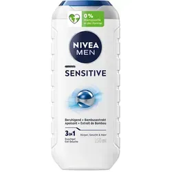NIVEA MEN SENSITIVE 3in1 Duschgel 250 ml - Vielseitiges Duschgel für Männer, reinigt sanft und pflegt die Haut, ideal für die tägliche Anwendung.