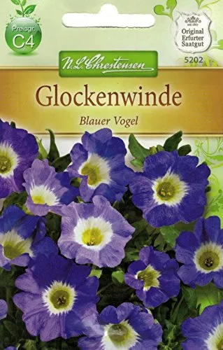 Chrestensen Glockenwinde 'Blauer Vogel' in blau von N.L. Chrestensen