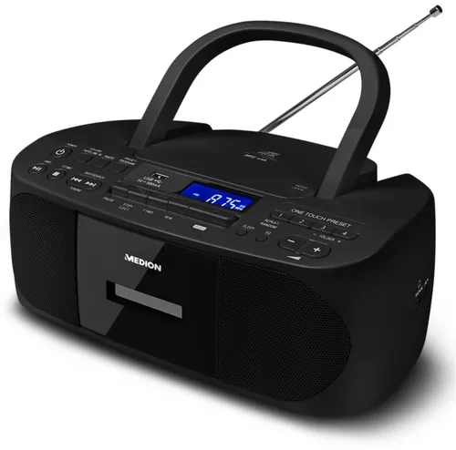 Medion® Radio mit AM/FM Tuner - Tragbares Radio mit 3 W RMS Leistung, AM/FM Tuner und RDS für besten Empfang, ideal für Musikgenuss unterwegs oder zu Hause.
