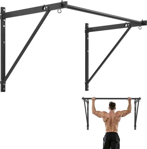 VEVOR Klimmzugstange Pull up Bar zur Wandmontage - Klimmzugstangen, einstellbare Tiefe von 559/762 mm, belastbar bis 200 kg, ideal für flexibles Oberkörpertraining im Heim-Fitnessstudio.