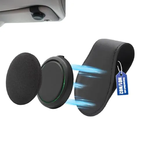 JJKOL 1 Stück Sonnenblenden Halterung Kompatibel für OOONO CO-Driver NO2/NO1, für Halterung OOONO 2 Halterung Auto Blitzerwarner PU Leder Schwarz, mit Eingebauten Magneten und Zähigkeit Haltbarkeit
