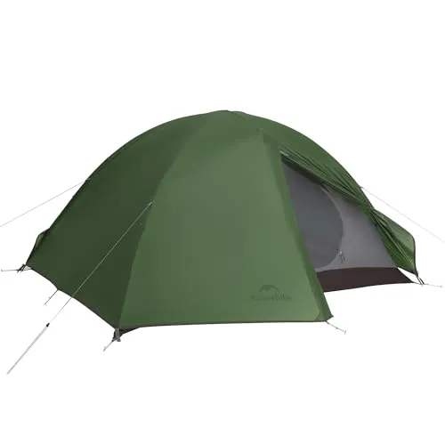Naturehike Cloud Creek 2/3 Person Camping Zelt Ultraleicht 7001 Aluminium Sonnenschutz & Wasserdicht für Backpacking Wandern Outdoor-Abenteuer（Braun/2 Personen）