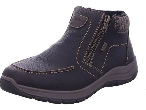 Rieker Herren 03660 Kurzstiefel, Braun, 45 EU Weit - Wanderschuhe mit extraweiter Passform, aus echtem Leder und wasserabweisender Tex-Membran für optimalen Komfort bei jedem Wetter.