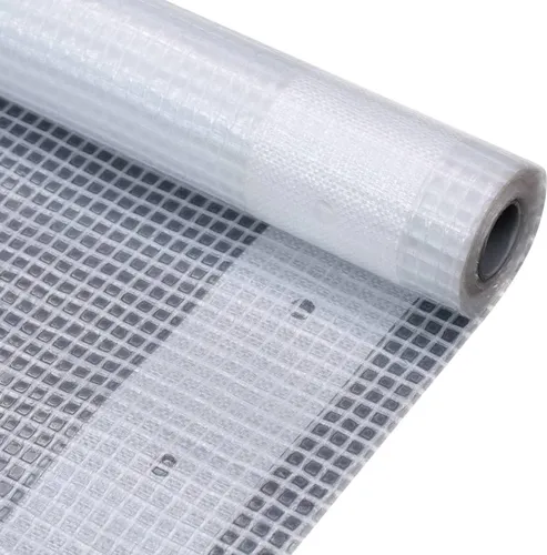 vidaXL 2X Abdeckplane Gitterfolie 3x4m - Vielseitige Abdeckplane aus reißfestem, wasserabweisendem PE-Material, ideal für Gewächshäuser und Schutz von Gartenmöbeln. UV-beständig und mit Befestigungslöchern für einfache Handhabung.