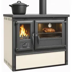 Küchenofen Holzherd Modell Forno - creme - 6 kW