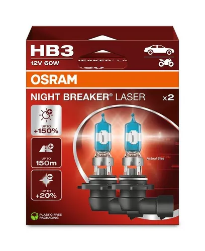 OSRAM 9005NL-2HB Night Breaker Laser HB3 60W 12V von Osram
