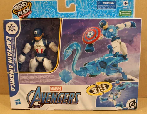 Marvel Avengers Bend&Flex Missions Captain America Figur 15cm groß - KG200 12508