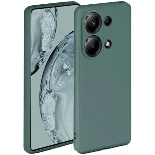 ONEFLOW Soft Case für Redmi Note 13 Pro (4G) Hülle aus Silikon mit Kameraschutz, Silikonhülle mit erhöhtem Schutz fürs Display, Backcover Schutzhülle, weiche Handyhülle, Petrol