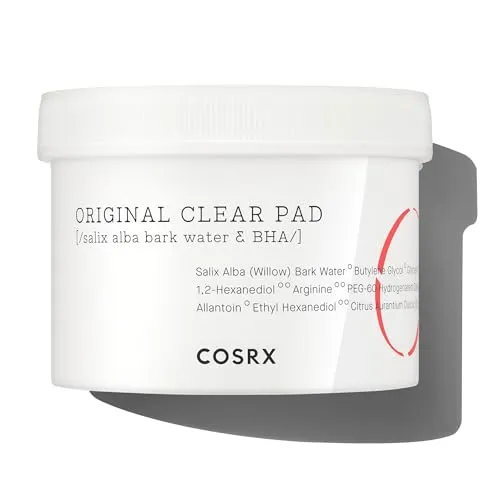COSRX One Step Original Clear Pad 70 Pads | Exfoliating Peeling Toner Wattepads mit BHA für Resurfacing Exfoliate Verkleinern Poren Blackheads Mitessern