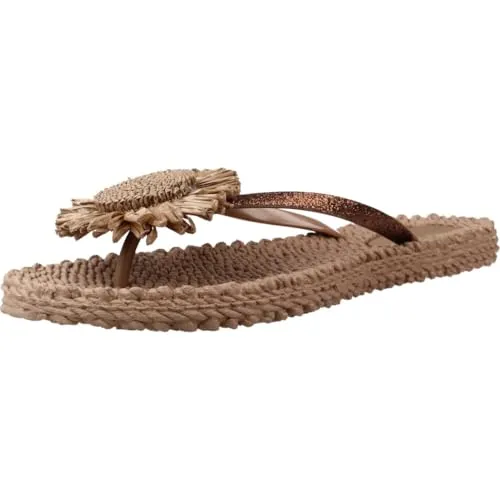 Ilse Jacobsen Damen Zehentrenner CHEERFUL16F – Glitzernd & flexibel - Leichter und flexibler Zehentrenner aus Luftgummi mit geflochtener Sohle und einem besonderen Massageeffekt. Ideal für den Sommer und bequem zu tragen. Bitte eine Größe größer wählen! Perfekt für schmale Füße.