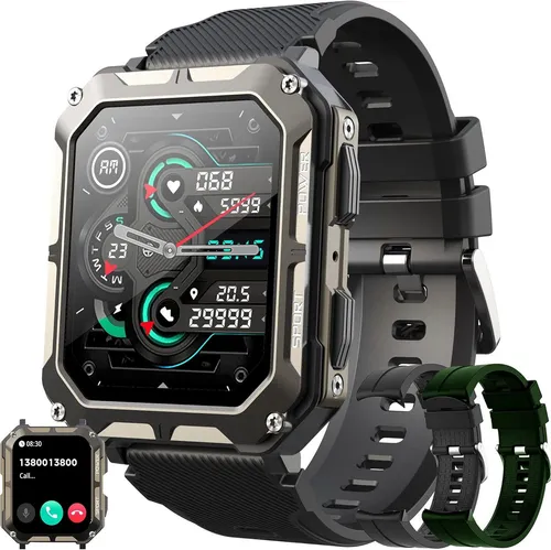SGDDFIT Smartwatch (4,5 cm, android ios), Smartwatch Herren mit 1.81