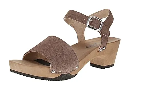 Softclox S3656 Kada Kaschmir - Damen Sandalette in 07-Mocca - Elegante Damen Sandalette mit Knöchelriemchen und blockiertem Absatz für optimalen Tragekomfort. Hochwertiges Glattleder und Gummi-Laufsohle garantieren Langlebigkeit und Stil.