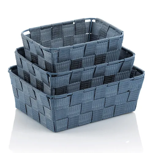 kela Korb-Set ALVARO rauchblau  blau in blau von Kela