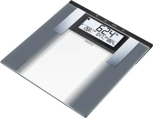 Sanitas SBG 21 Körperanalysewaage - Personenwaagen mit multifunktionaler Analyse: Misst Gewicht, Körperfett, Wasseranteil und mehr. Ideal für gesundheitsbewusste Nutzer.