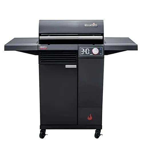 CHAR-BROIL Elektrogrill SMART-E mit Digital-Display - Elektrischer Grill mit 90-370 °C Temperaturregelung und Auto Clean Funktion, ideal für präzises Grillen und einfache Reinigung.