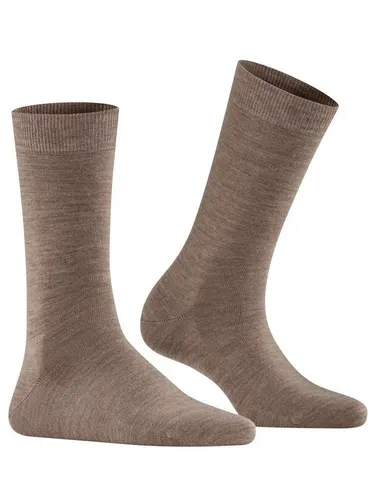 FALKE Socken Tagessocke Softmerino (leichte, Merinowolle) braun Damen - 1 Paar