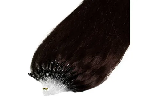 hair2heart Echthaar-Extension Premium Microring Extensions #6/3 Dunkelblond Gold 60cm