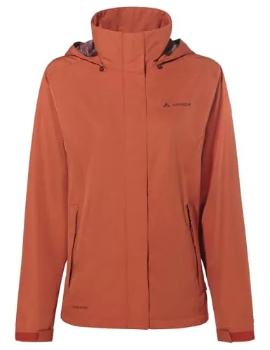 VAUDE Damen Kapuzenjacke Escape Light - Funktionsjacke für Damen, wasser- und winddicht, ideal für Wanderungen und Freizeit, mit verstaubarer Kapuze und verstellbarem Saum.
