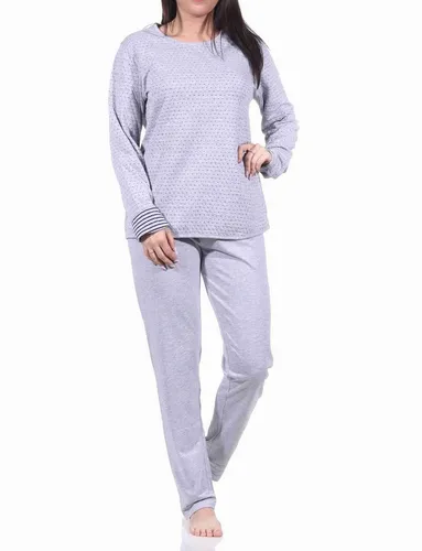 Normann Pyjama Damen Wende Pyjama langarm Schlafanzug - 222 10 691