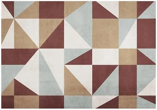 WallArena Vinyl Strukturierte Fototapete geometrisch 368 x 254 cm - Strukturierte 3D Wandtapete für Wohnzimmer & Schlafzimmer – Hochwertige Vinyltapete mit Sandstruktur – inkl. Kleister - Art Deco