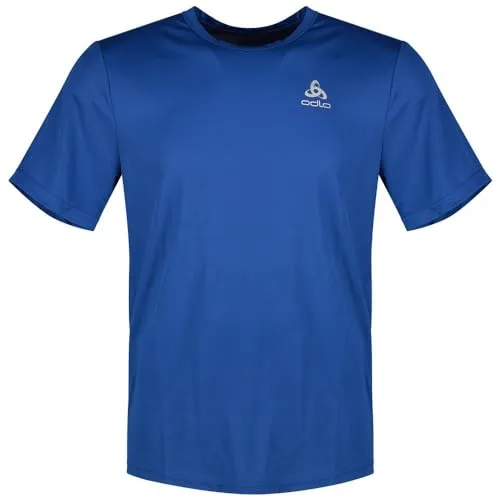 Odlo Herren Cardada Laufshirt 551002 - Pullover mit hervorragendem Feuchtigkeitsmanagement, schnelltrocknend und antibakterieller ZeroScent Technologie für angenehmen Tragekomfort bei jeder Wanderung.