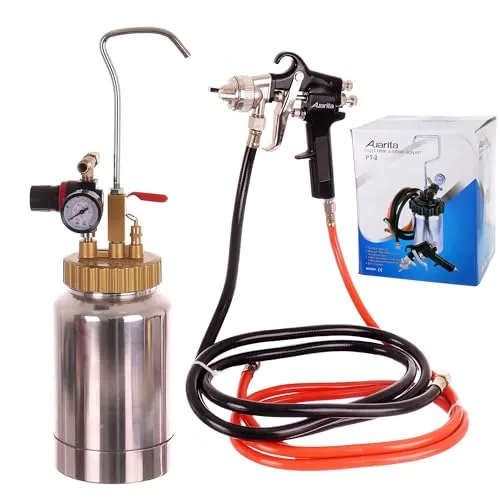 Farbspritzpistole mit 2L Druckbehälter - Sonstiges Elektrowerkzeug für präzises Lackieren, max. Druck von 5 bar für effiziente Ergebnisse.