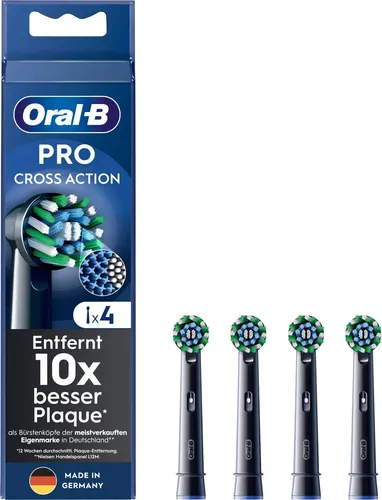 4er Oral-B Aufsteckbürsten Pro CrossAction schwarz