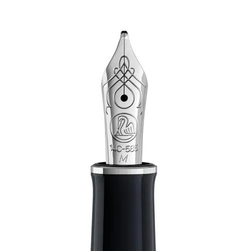 Pelikan M405 14k Feder Medium, rhodiniert in gold von Pelikan