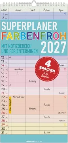 Superplaner Farbenfroh von ALPHA EDITION