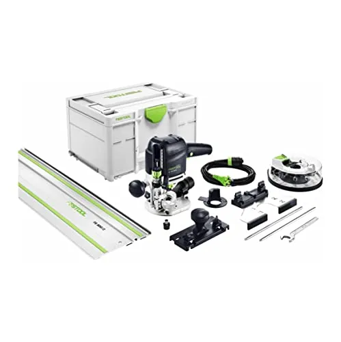 Festool Oberfräse OF 1010 REBQ-Set+Box mit Führungsschiene