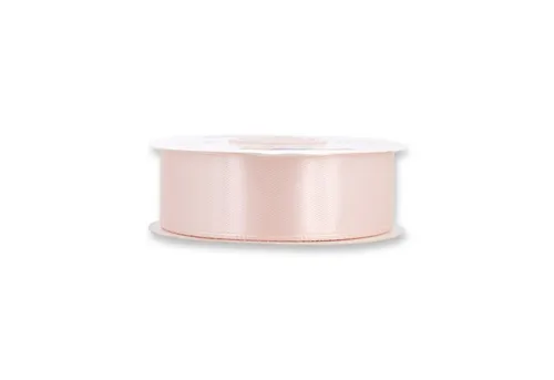 Creativery Satinband, Satinband 25mm x 25m Rolle Beige