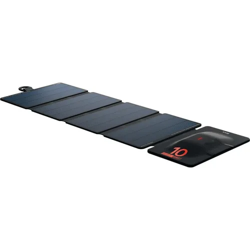 Knog PWR Solar Panel - Robustes faltbares Solarpanel für Outdoor-Nutzung, ideal zum Aufladen von Geräten wie Smartphones und Actionkameras mit 10W Leistung und intelligenter Chip-Technologie.