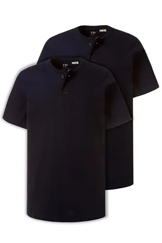 JP 1880, Herren, Große Größen, Henleys, 2er-Pack
