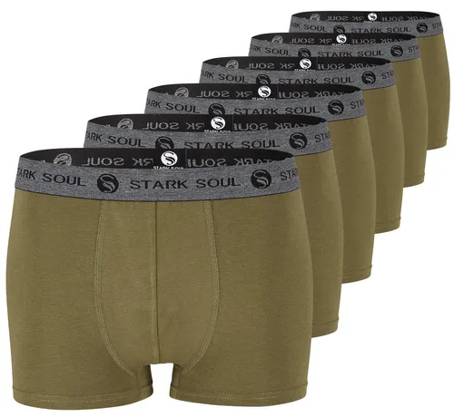 Stark Soul® Boxershorts Herren Boxershorts, Hipster im 6er Pack, Baumwoll-Unterhosen 6er-Pack