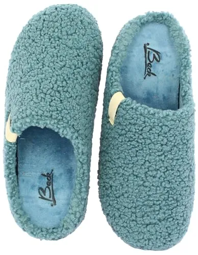 Beck Jule Damen Filz-Clog - Bequeme Damen Filz-Clogs im Teddy-Look von Beck. Mit herausnehmbarem Fußbett und rutschfester Sohle für optimalen Tragekomfort. Hergestellt in der EU mit besonderer Liebe zum Detail.