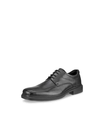 ECCO Herren Helsinki 2.0 Bike Toe Tie Oxford - Schwarze Eleganz in Größe 41 EU - Herren-Schnürhalbschuhe mit passgenauem Sitz, atmungsaktiver Lederinnensohle und innovativer FLUIDFORM Sohle für optimalen Komfort.