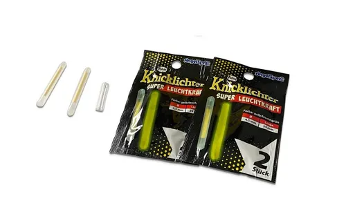 AngelSpezi Knicklichter gelb 4,5 x 39mm - Knicklicht mit Adapter 4