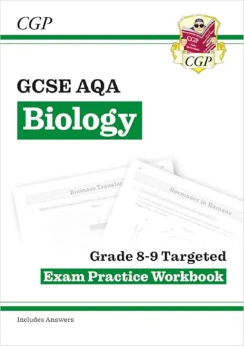 Produktbild GCSE Biology AQA Grade 8-9 Targeted Exam Practice Workbook (includes answers) (CGP AQA GCSE Biology)