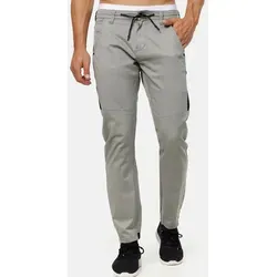 Indicode Chinohose Herren Bruno Chino Hose Herrenhose grau XXL