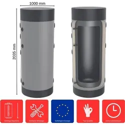 Heizungs-Pufferspeicher 1000 L HP-0-1000