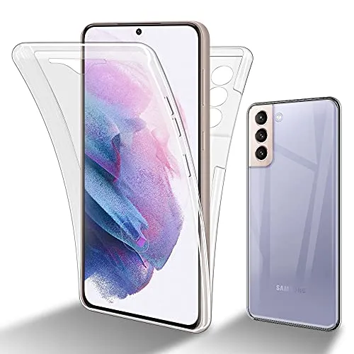 Cadorabo Hülle kompatibel mit Samsung Galaxy S21 Plus Schutzhülle TPU Silikon Case 360 Slim Kratzfest Weiche Gummi mit Rundumschutz Case Hülle für Galaxy S21 Plus in Transparent