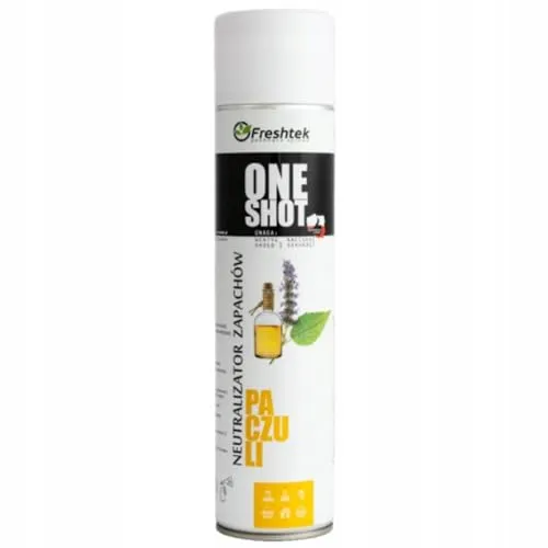 Freshtek One Shot Geruchsneutralisierer, Lufterfrischer, Patschuli 600ml