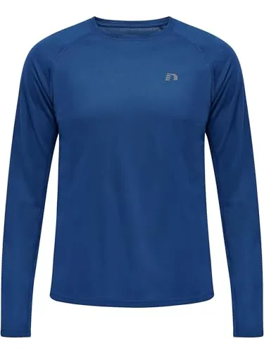 Newline Herren Mens Core Running L/S T-Shirt, Echtes Blau, XXL EU